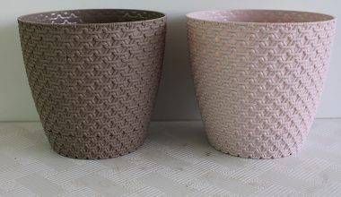 WICKER POT SINGLE PIECE